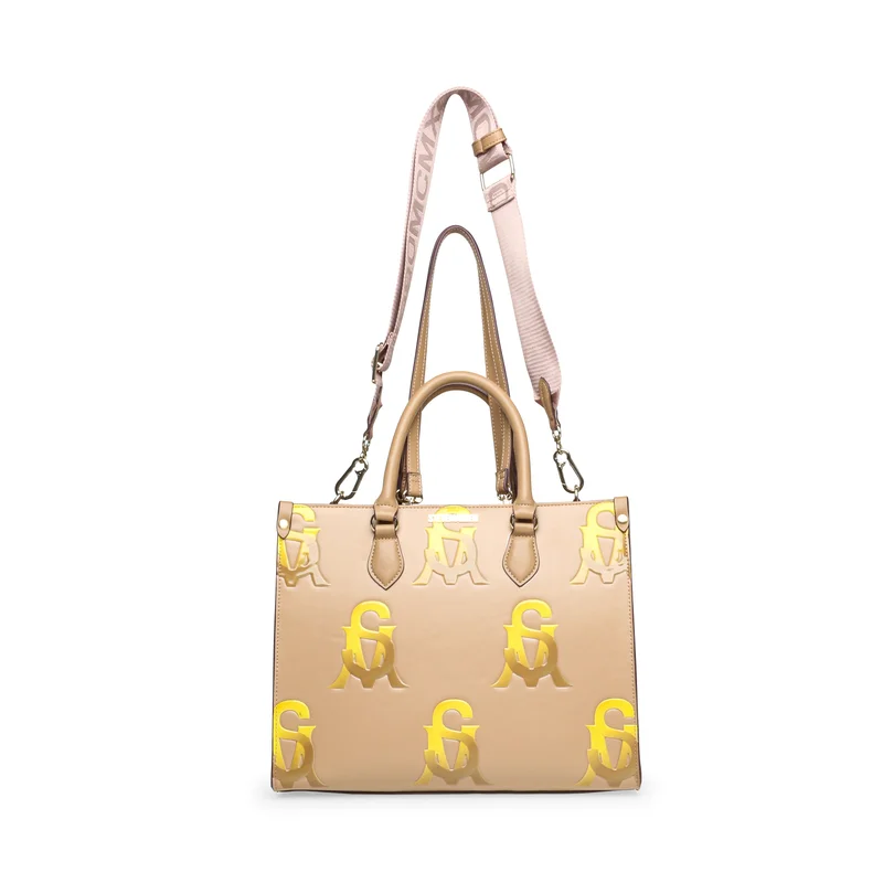 ستيف مادن حقيبة يد ستيف مادن ستايلو متعددة الألوان بلون تان